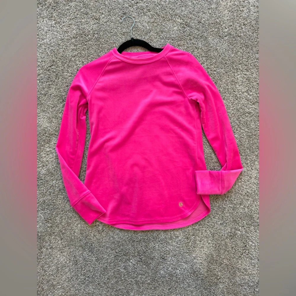Lilly Pulitzer Vibrant Pink Long Sleeve Tee - Picture 1 of 6